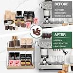 2-Tier Wooden Coffee Station Rack Organizer alternate 2