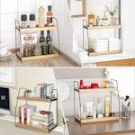 2-Tier Wooden Coffee Station Rack Organizer alternate 3
