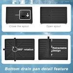 2-Tier Dish Drying Rack with Drainage Tray (Black) alternate 5