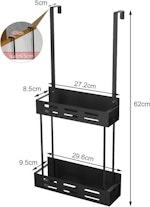 Over the Door 2-tier Shower Caddy Organizer alternate 1