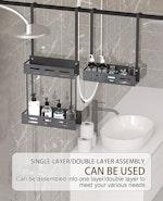 Over the Door 2-tier Shower Caddy Organizer alternate 2