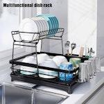 2-Tier Dish Drying Rack for Kitchen Counter alternate 4