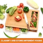 Large Bamboo Cutting Board & Containers alternate 3