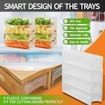 Large Bamboo Cutting Board & Containers alternate 4