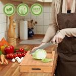 Large Bamboo Cutting Board & Containers alternate 8
