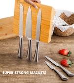 Natural Bamboo Magnetic Knife Block alternate 1