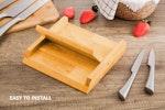 Natural Bamboo Magnetic Knife Block alternate 4