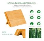 Natural Bamboo Magnetic Knife Block alternate 5