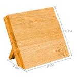 Natural Bamboo Magnetic Knife Block alternate 6
