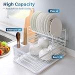 2-Tier Dish Drying Rack for Kitchen Counter alternate 2