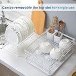 2-Tier Dish Drying Rack for Kitchen Counter alternate 4