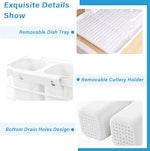 2-Tier Dish Drying Rack for Kitchen Counter alternate 6