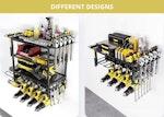 2-Tier Power Tool Rack Organizer Wall Mount alternate 4