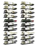 Set 2 Pcs Metal Wall Mount Wine Rack alternate 1