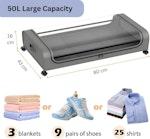 Set 2 Pcs XXL Under Bed Rolling Storage Grey alternate 3
