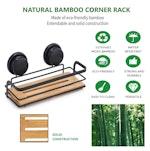 2 Pack Rectangular Bamboo Shower Caddy alternate 6