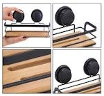 2 Pack Rectangular Bamboo Shower Caddy alternate 7