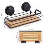 2 Pack Rectangular Bamboo Shower Caddy alternate 8