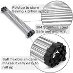 Large Stainless Steel Roll Up Dish Drying Rack alternate 4