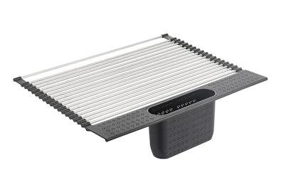 Large Stainless Steel Roll Up Dish Drying Rack cover