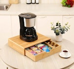 Bamboo K-Cup Coffee Pod Holder Storage alternate 1