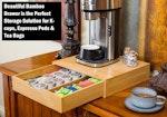 Bamboo K-Cup Coffee Pod Holder Storage alternate 2