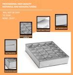 Set of 2 Fabric Drawer Organizer (Grey) alternate 7