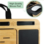 Bamboo Laptop Lap Desk with Cushion alternate 7