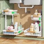 2-Tier Kitchen Under Sink Organiser Storage alternate 1
