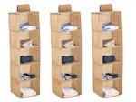 3 Pack 5-Tier Shelf Hanging Closet (Beige) thumbnail