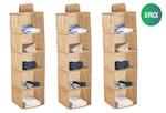 3 Pack 5-Tier Shelf Hanging Closet (Beige) alternate 1