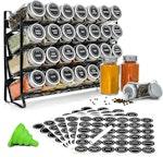 Spice Rack organiser with 28 Spice Jars, Spice alternate 1