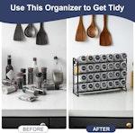 Spice Rack organiser with 28 Spice Jars, Spice alternate 3