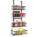 4 Tier Adjustable Baskets Over Door Pantry thumbnail