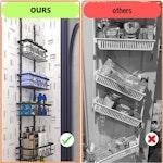 4 Tier Adjustable Baskets Over Door Pantry alternate 3