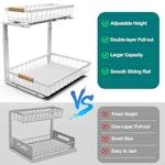 Set 2 pcs - 2-Tier Kitchen Under Sink Organiser alternate 6