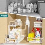 Set 2 pcs - 2-Tier Kitchen Under Sink Organiser alternate 7