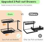Set 2 pcs - 2-Tier Kitchen Under Sink Organiser alternate 4