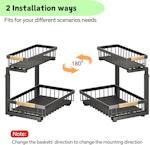 Set 2 pcs - 2-Tier Kitchen Under Sink Organiser alternate 5