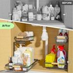 Set 2 pcs - 2-Tier Kitchen Under Sink Organiser alternate 6
