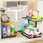 Set 2 pcs - 2-Tier Kitchen Under Sink Organiser alternate 8