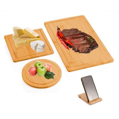 3 Pieces Bamboo Cutting Board cover