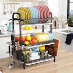Dish Drying Rack 3Tier Large Capacity alternate 2