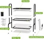 Dish Drying Rack 3Tier Large Capacity alternate 7