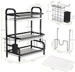 Dish Drying Rack 3Tier Large Capacity alternate 8