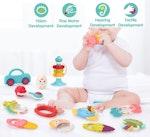 12-Pack Baby Rattle & Sensory Teether Set