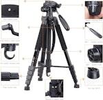 190cm Aluminum Camera Tripod for DSLR/SLR alternate 4