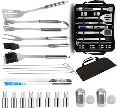 21-Pc Stainless Steel BBQ Tool Set cover
