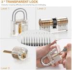 34-Pc Lock Picking Kit & Transparent Practice Lock alternate 1