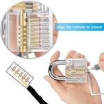 34-Pc Lock Picking Kit & Transparent Practice Lock alternate 2